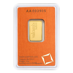 Valcambi 10g Stamped Gold Bar