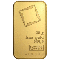 Valcambi 20g Stamped Gold Bar