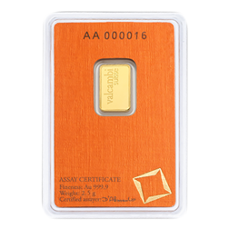 Valcambi 2.5g Stamped Gold Bar