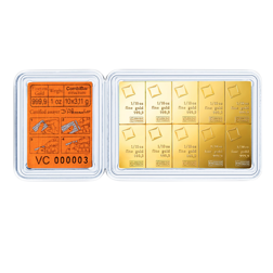 Valcambi 10 x 1/10oz Gold CombiBar