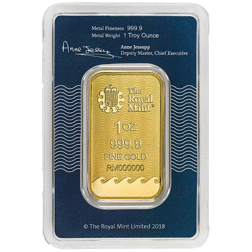 Pre-Owned The Royal Mint Britannia 1oz Gold Bar