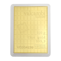 Pre-Owned Valcambi 100 x 1g Gold CombiBar