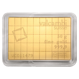 Valcambi 50 x 1g Gold CombiBar - Second Quality