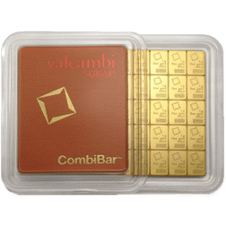 Valcambi 50 x 1g Gold CombiBar - Second Quality