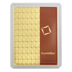 Valcambi 100 x 1g Gold CombiBar - Damaged Packaging