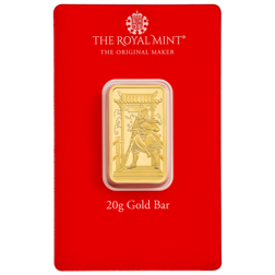 Pre-Owned Royal Mint Guan Gong 20g Gold Bar