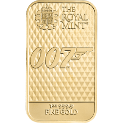 Pre-Owned Royal Mint James Bond 007 Diamonds Are Forever 1oz Gold Bar
