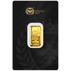 Germania Mint 1oz Cast Gold Bar