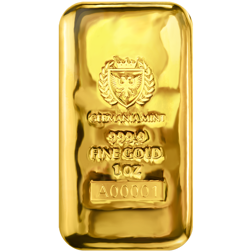 Germania Mint 1oz Cast Gold Bar | 1oz Gold Bars | Atkinsons Bullion