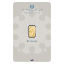 Pre-Owned The Royal Mint Britannia 1g Gold Bar