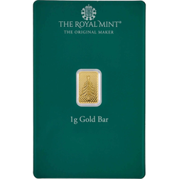 The Royal Mint Christmas Tree 1g Gold Bar
