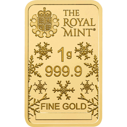 The Royal Mint Christmas Tree 1g Gold Bar