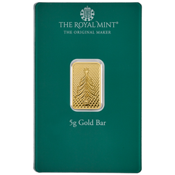 The Royal Mint Christmas Tree 5g Gold Bar
