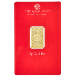 Pre-Owned The Royal Mint 'Om' 5g Gold Bar