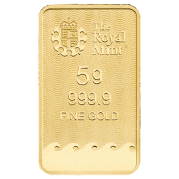 Pre-Owned The Royal Mint Britannia 'Little Treasures' 5g Gold Bar