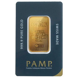 Pre-Owned PAMP Suisse 1oz Gold Bar
