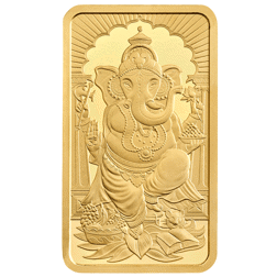 Pre-Owned Royal Mint Ganesh 20g Stamped Gold Bar