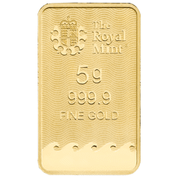 Pre-Owned The Royal Mint Britannia 'Happy Birthday' 5g Gold Bar