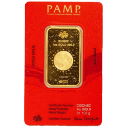 Pre-Owned 2024 PAMP Lunar Legends Year of the Azure Dragon 1oz Gold Bar