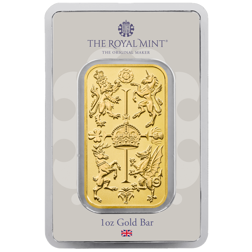 Pre-Owned The Royal Mint Royal Celebration 1oz Gold Bar