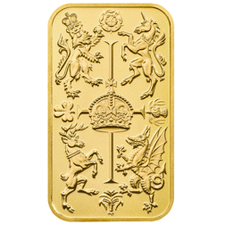 Pre-Owned The Royal Mint Royal Celebration 1oz Gold Bar