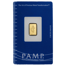 Pre-Owned PAMP Rosa 1g Gold Bar