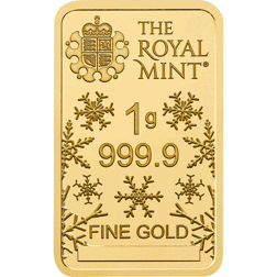 Pre-Owned The Royal Mint Christmas Tree 1g Gold Bar