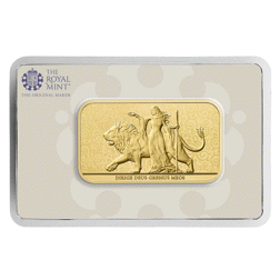Pre-Owned The Royal Mint Una and The Lion 1oz Gold Bar - Mixed Designs