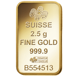Pre-Owned PAMP Suisse Rosa 2.5g Gold Bar