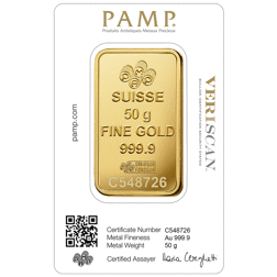 PAMP Suisse Fortuna 50g Gold Bar