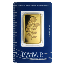 Pre-Owned PAMP Rosa 1oz Gold Bar