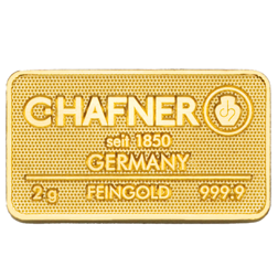 C.Hafner 2g Minted Gold Bar