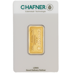 C.Hafner 5g Minted Gold Bar