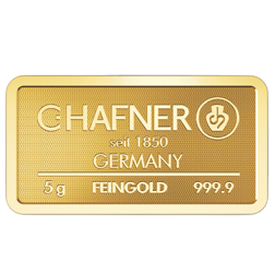 C.Hafner 5g Minted Gold Bar