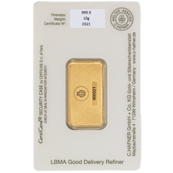 C.Hafner 10g Minted Gold Bar