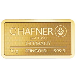 C.Hafner 10g Minted Gold Bar