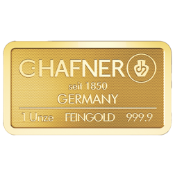 C.Hafner 1oz Minted Gold Bar