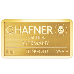 C.Hafner 50g Minted Gold Bar