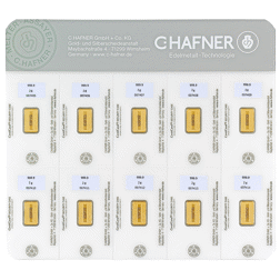 C.Hafner 10x 2g Minted Gold Bar SmartPack
