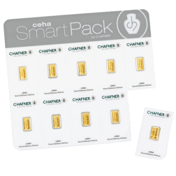 C.Hafner 10x 1g Minted Gold Bar SmartPack