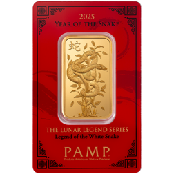 Pre-Owned 2025 PAMP Lunar Snake 1oz Gold Bar