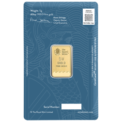 The Royal Mint Secure Britannia 5g Gold Bar