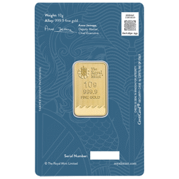 The Royal Mint Secure Britannia 10g Gold Bar