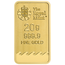 The Royal Mint Secure Britannia 20g Gold Bar