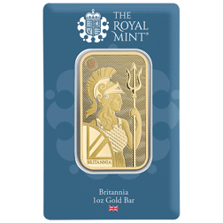 The Royal Mint Secure Britannia 1oz Gold Bar