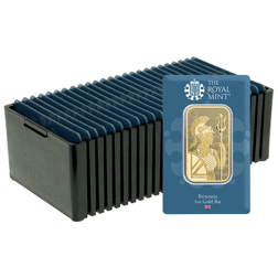 The Royal Mint Secure Britannia 1oz Gold Bar