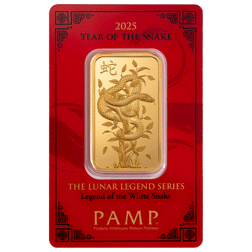 2025 PAMP Lunar Snake 1oz Gold Bar