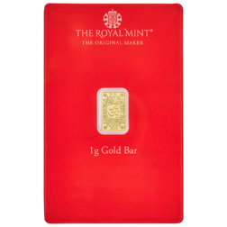 Pre-Owned The Royal Mint 'Om' 1g Gold Bar