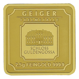 Pre-Owned Geiger Edelmetalle 2.5g Gold Bar
