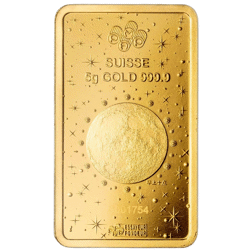 Pre-Owned 2025 PAMP Lunar Snake 5g Gold Bar
